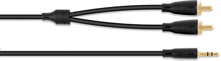 Produktbild QED Connect Stereo Cable 3.5Mm (M) To 2 X Phono (M) 3 meters QE8117 (3 m, Cinch)