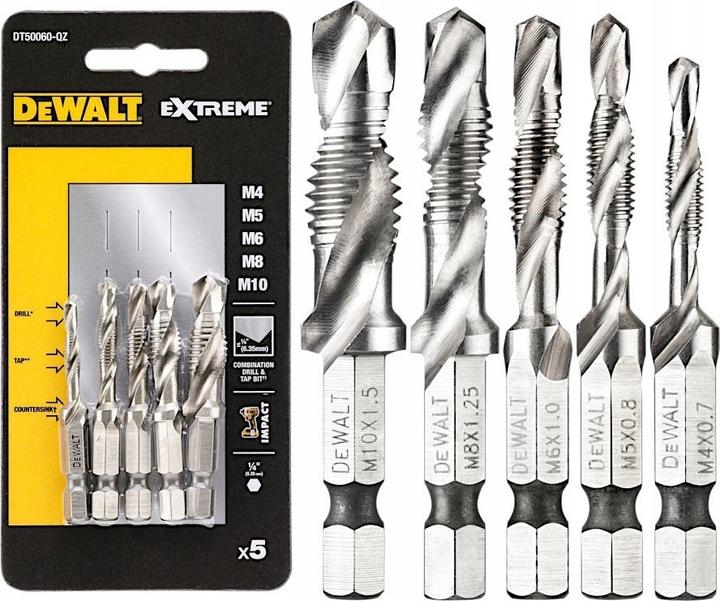 Actual product image DeWalt Gewindebohrer- und Bohrerset