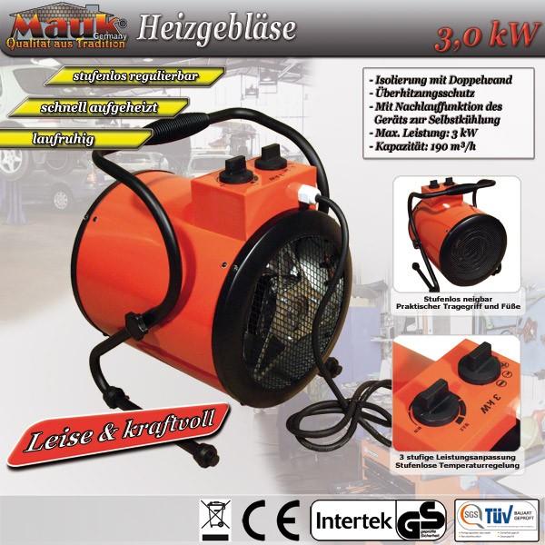 Produktbild IHP Mauk Elektro Heizlüfter 3kW (3000 W)