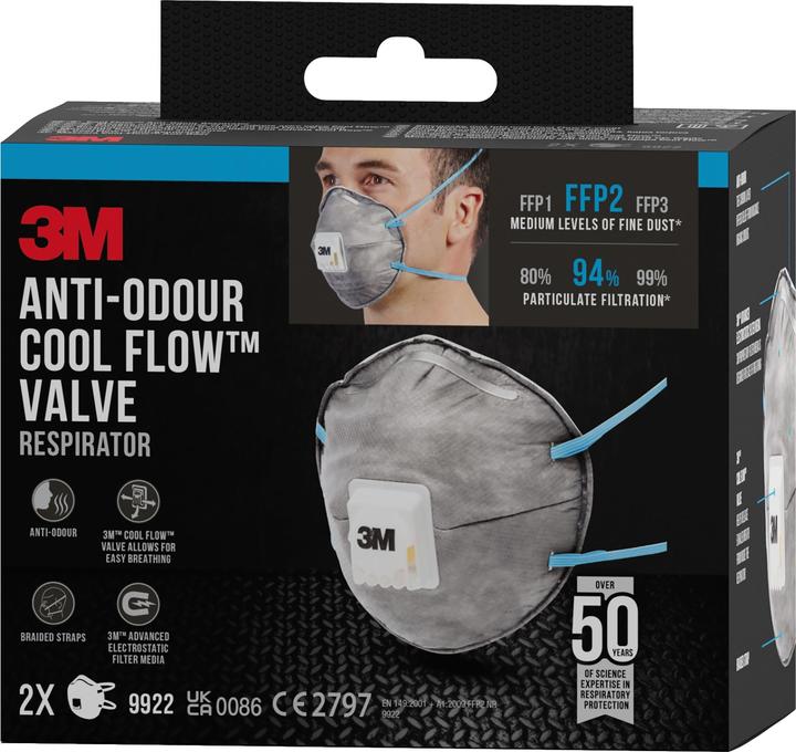 Produktbild 3M Atemschutzmaske, weiss (FFP2, 1 x)