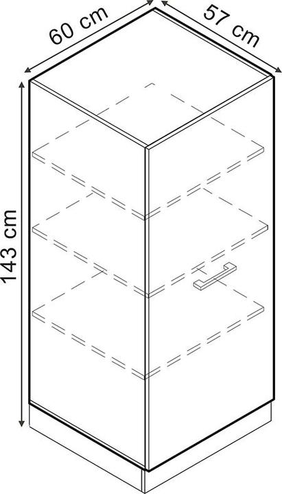 Produktbild Vicco Vorratsschrank R-Line (60 x 57.5 x 143 cm)