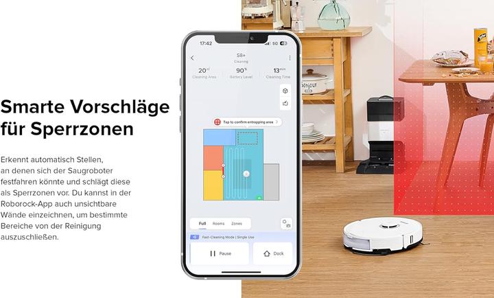 Image du produit Roborock S8+ (Robot d'aspiration et de nettoyage)