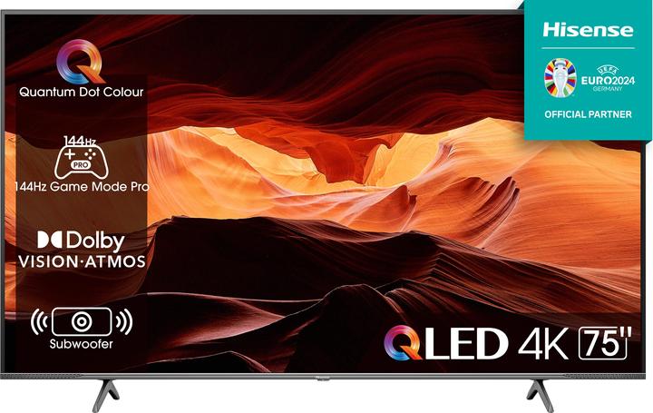 Produktbild Hisense Qled Fernseher UHD 75e7kq Pro (75", E7K, QLED, 4K)