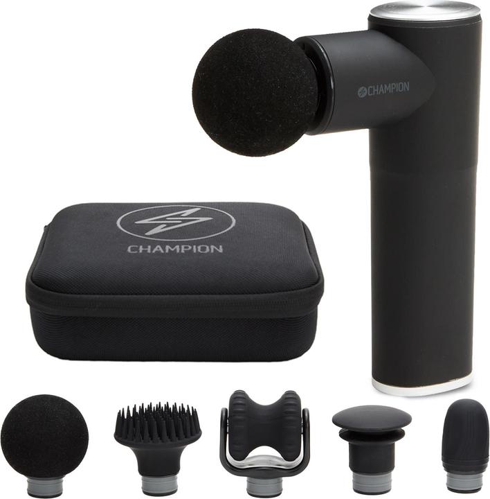 Produktbild Champion Massagepistole Compact Power 3300 U/min 1800 mAh MG400 Schwarz/Silber
