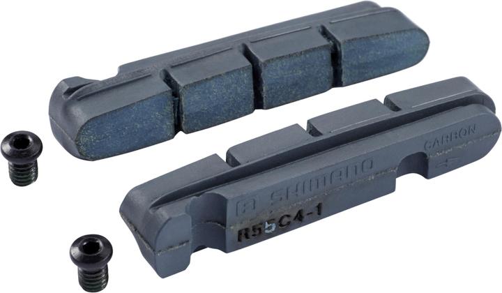 Immagine prodotto Shimano R55C4-1 Ganasce freno a cartuccia per cerchi in carbonio (Shimano, Gomma)