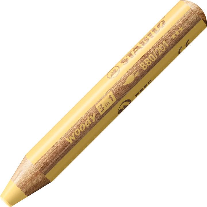 Produktbild STABILO woody 3 in 1 Buntstift (Pastellgelb, 1 x)