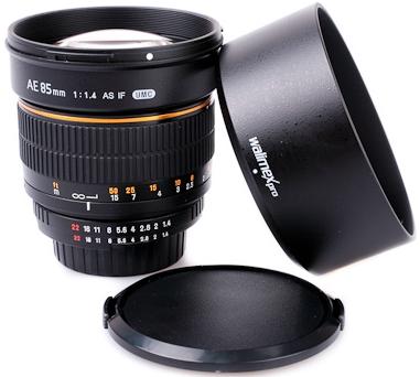 Image du produit Walimex pro Objectif Pro 85mm, f/1.4 IF, Nikon (Nikon F, Plein format)