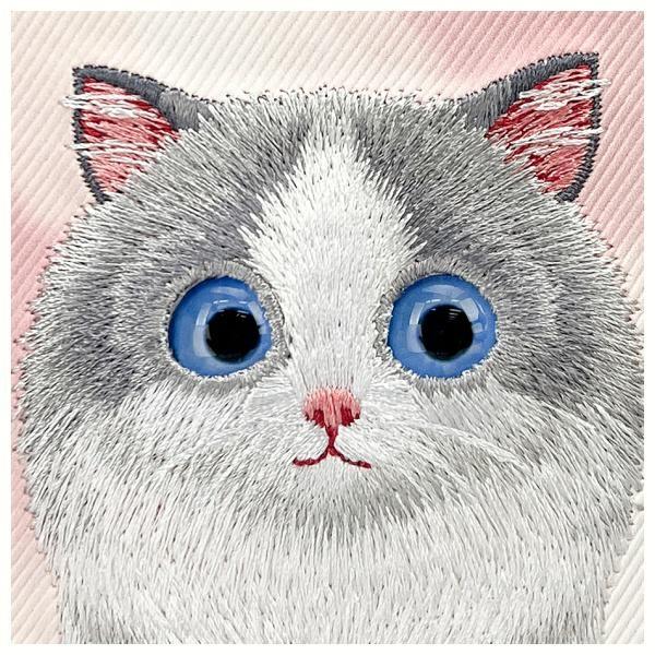 Actual product image Nimmy case iPhone 16 6.1" pink Big Eyed Pet 2.0 Cat (Apple iPhone 16)