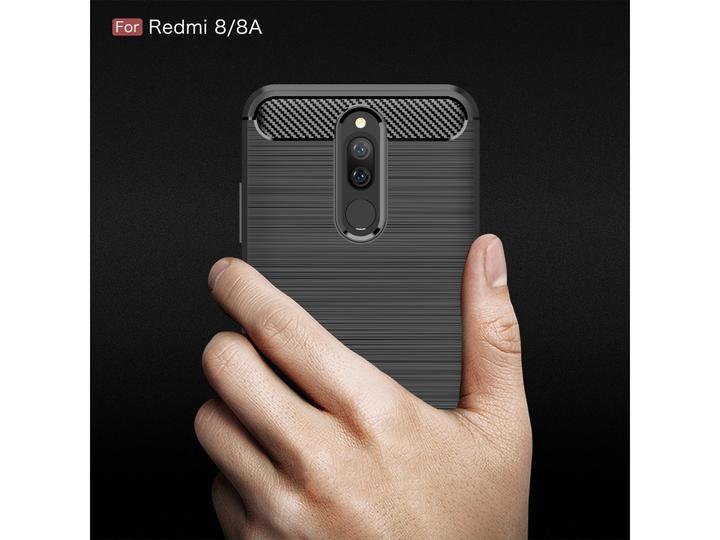 Immagine prodotto Screenguard Xiaomi Redmi 8 Cover Carbon Brushed Soft TPU (Xiaomi Redmi 8)