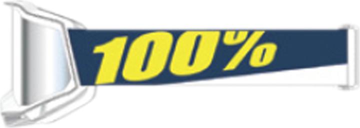 Image du produit 100% ACCURI 2 Goggle Torc (blanc-gris-jaune, Miroir Argent)