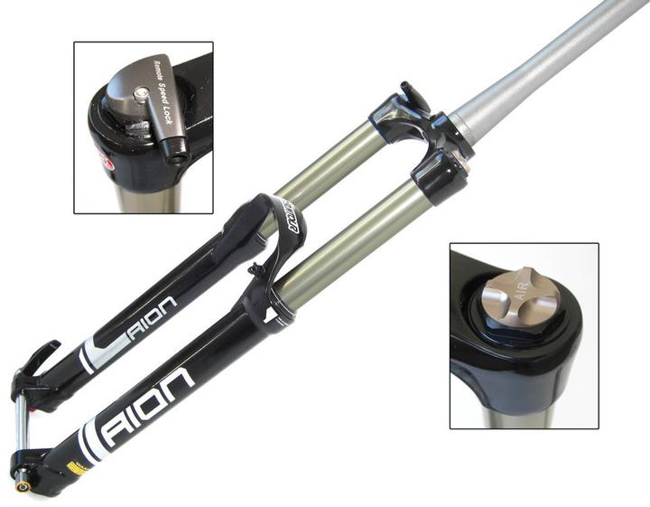 Actual product image Sr Suntour SF15 Aion E45 LOR suspension fork 29" taper SL272 AHead 15mm 100mm (Air)