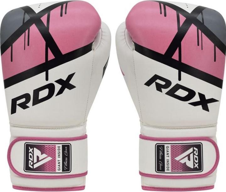 Actual product image Rdx Boxing Glove Bgr-F7 Pink (12 OZ, One size)