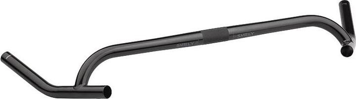 Surly Corner Bar Drop Lenker, 25.4mm (inkl. Shims 31.8mm), 540x0mm, 0°/0°, black (25.40 mm)