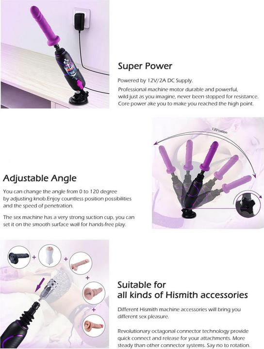 Actual product image HiSmith Premium Travel FuckMachine 2.0