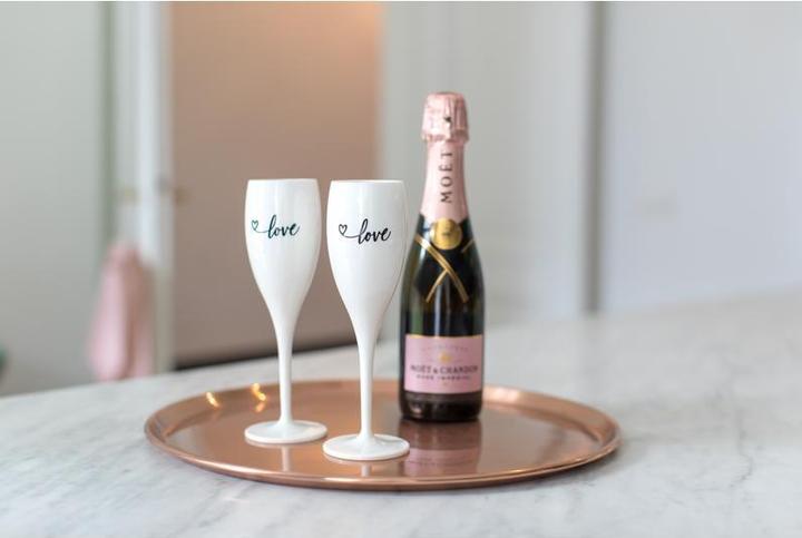 Image du produit Koziol Flûte à champagne Superglas Love 100 ml, 1 pièce, blanc (10 cl, 1 Verres, Flûtes à champagne)