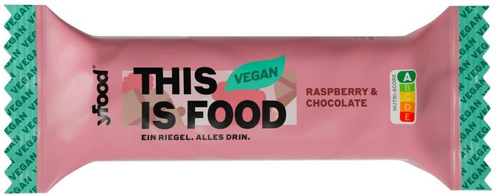 Actual product image YFood Vegan Protein Bar Raspberry & Chocolate 60g (Raspberry, Chocolate, 12 pcs., 720 g)