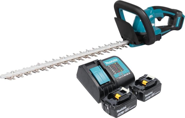 Produktbild Makita DUH 506 SG2 Akku Heckenschere 18 V 50 cm Brushless + 2x Akku 6,0 Ah + Ladegerät (Akkuheckenschere)