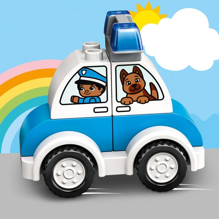 Image du produit LEGO Mon premier hélicoptère de pompiers et ma première voiture de police... (10957)