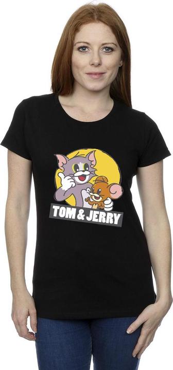 Actual product image Tom & Jerry Womens/Ladies Sketch Logo Cotton T-Shirt (L)