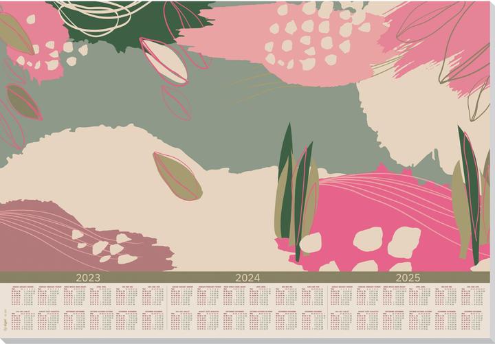 Sigel Schreibtischunterlage Abstract Leaves mehrfarbig 30 Blatt (595 x 410 mm)