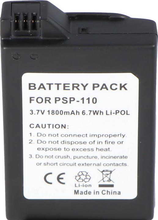 Actual product image XCell Li-Ion battery 1800mAh 3.7V for game console like Sony PSP-110, PSP-280G