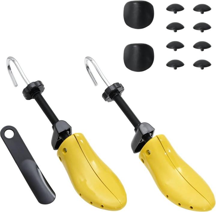 Actual product image VidaXL Shoe tree with shoehorn yellow EU 37-41 (1 x)