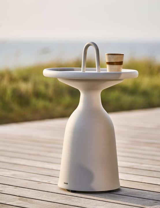 Image du produit Mindo 104 Table basse Ø40cm avec poignée et plateau amovible