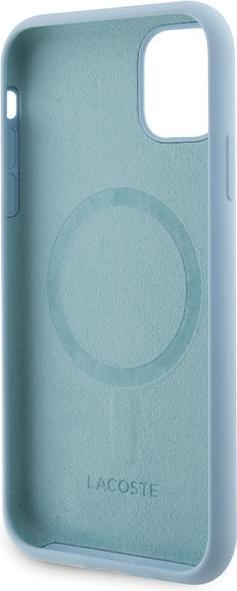 Image du produit Lacoste LCHMN61SLOLB iPhone 11 / Xr 6.1" jasnoniebieski/light blue Hardcase Silicone Croc Logo MagSa (Apple iPhone 11)