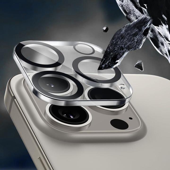 Produktbild Tech-Protect Cam Fit+ Kameraabdeckung für iPhone 16 / 16 Plus - Transparent (1 Stück, Apple iPhone 16 Plus, Apple iPhone 16)