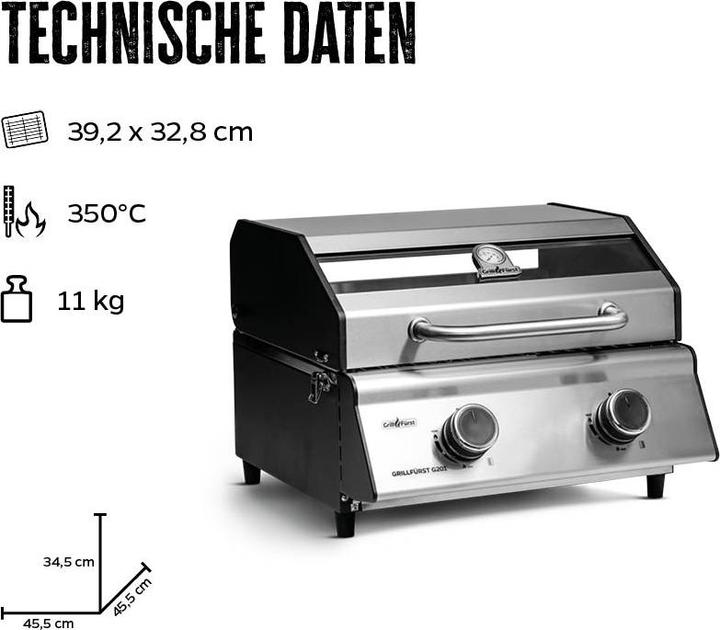 Actual product image Grillfürst G201E Portable v2 (4.40 kW)