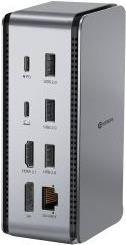 Produktbild eSTUFF USB4 Pro Dual Dock (USB-C, 7 Ports)
