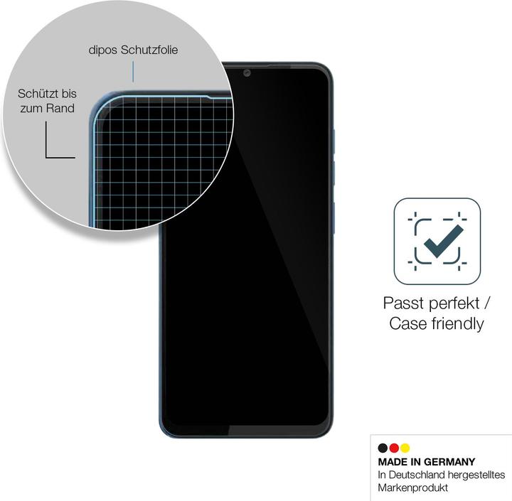 Actual product image Dipos Anti-Shock Screen Protector Clear (1 Piece, HTC Wildfire)