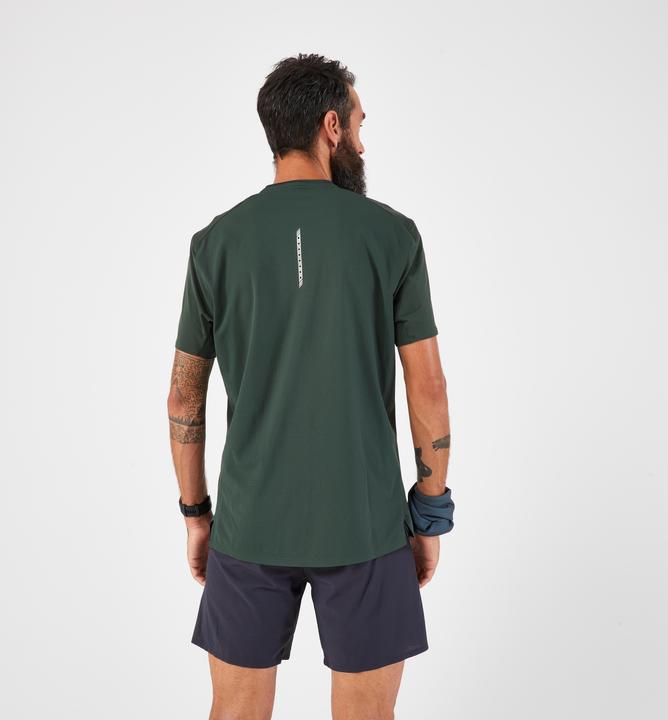 Immagine prodotto Evadict Maglietta da running a manica corta da uomo per il trail running - Perf verde scuro (XL)