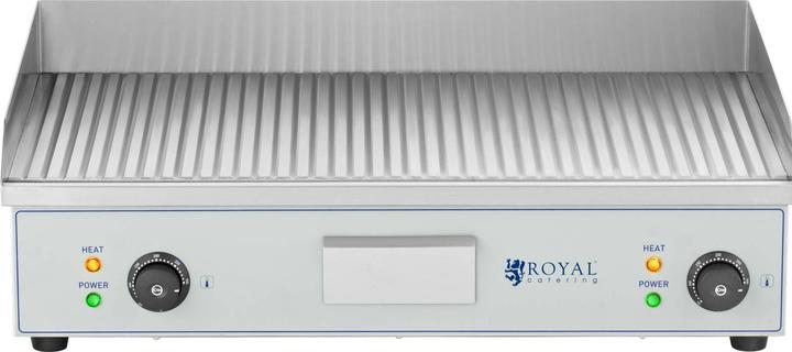 Actual product image Royal Catering Double Electric Griddle - 400 x 730 mm - - 2 x 2,200 W (4.40 kW)