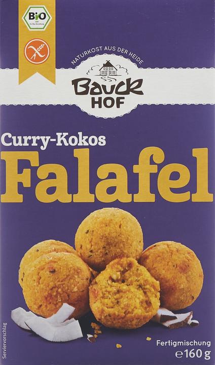 Produktbild Bauckhof Falafel Curry-Kokos glutenfrei (160 g)