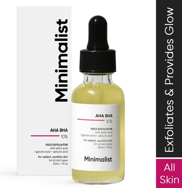 Actual product image Minimalist AHA BHA 10% Face Exfoliator (Exfoliation, 30 ml)
