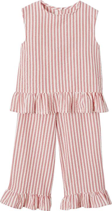 Actual product image Vertbaudet Girls' set: blouse & 7/8 trousers (146)
