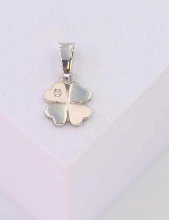 Produktbild Muau Diamond pendant cloverleaf white gold 750 brilliant H VS 0.01.00ct. 15x8mm (Weiss)