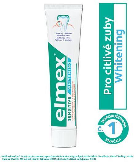 Productafbeelding Elmex Gevoelige zachte witte tandpasta (75 ml)