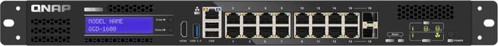 Actual product image QNAP QGD-1600: 16 1GbE ports with 2 RJ45 (16 Ports)
