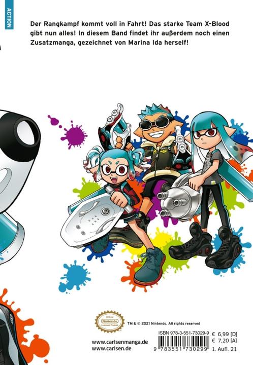 Actual product image Splatoon 10 (German, Sankichi Hinodeya, 2021)