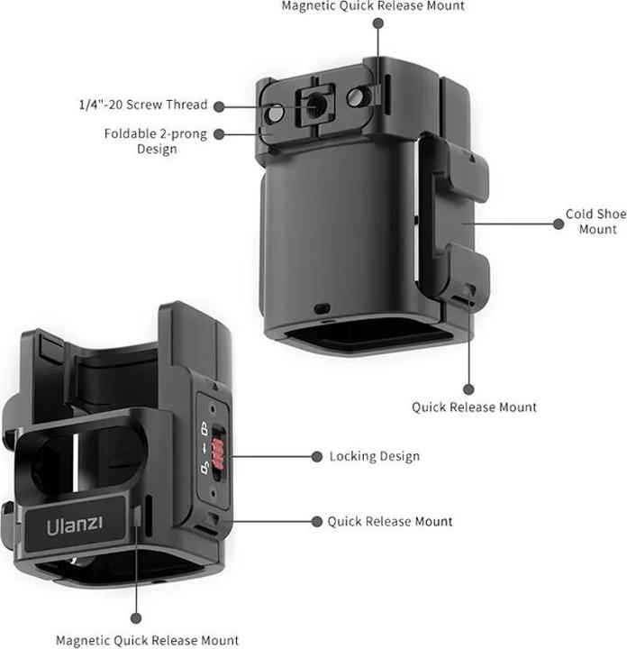 Produktbild Ulanzi PK 06 Expansion Adapter for DJI Osmo Pocket 3 (Osmo Pocket 3)