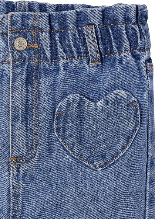 Image du produit Vertbaudet Mädchen Paperbag-Jeans mit Herz-Taschen (98)
