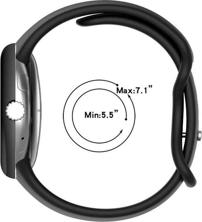 Image du produit Cover-Discount Google Pixel Watch 3 - 45mm - Silikon Sportarmband Ersatzband (Silicone)