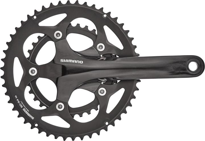 Actual product image Shimano Road FC-RS400 crankset 2x10-speed 50-34 T. (175 mm)