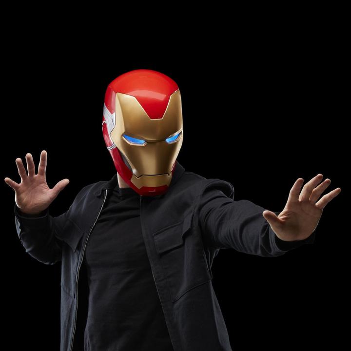 Actual product image Hasbro Avengers: Endgame Marvel Legends Electronic Helmet Iron Man Brand LXXXV