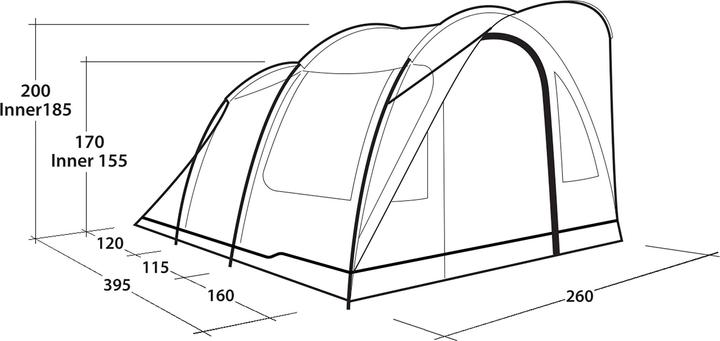 Produktbild Outwell Sky 4 (Tunnelzelt, 13.60 kg, 4 Personen)