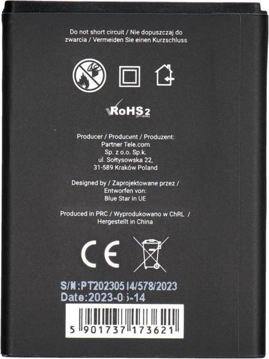 Actual product image Battery Blue Star BLUE STAR PREMIUM battery for SAMSUNG S5830 Galaxy Ace / Galaxy Gio S5670 1600 mAh