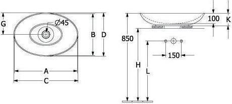 Produktbild Villeroy & Boch V&B Aufsatzwaschtisch LOOP & FRIENDS ohne ÜL 620x420mm we (420 mm, 620 mm)
