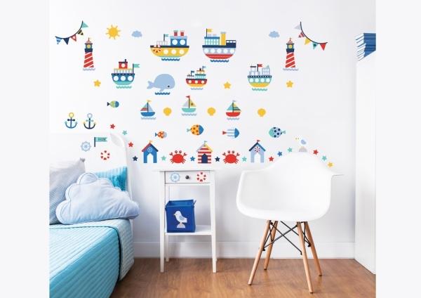 Image du produit Walltastic Sejlbåde Wallstickers